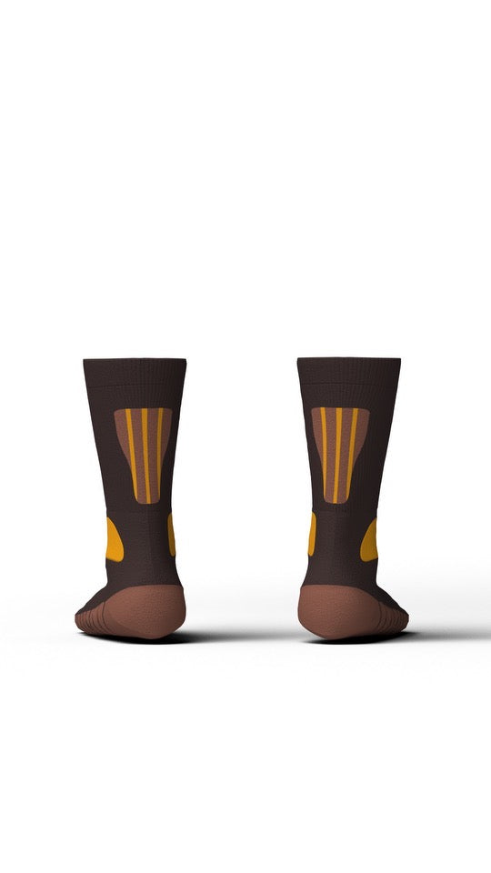 Brown and Gold Socks